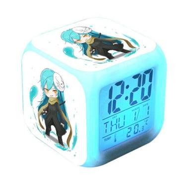 Imagem de Despertador Slime Colorful Anime Digital LED 8x8x8cm - Yiweisai