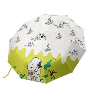 Imagem de Guarda-chuva portátil à prova de vento, dobrável, leve, Snoopys Anime 