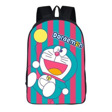 Imagem de Mochila escolar Doraemons Anime para crianças 30,5x16x44cm - yiweisai
