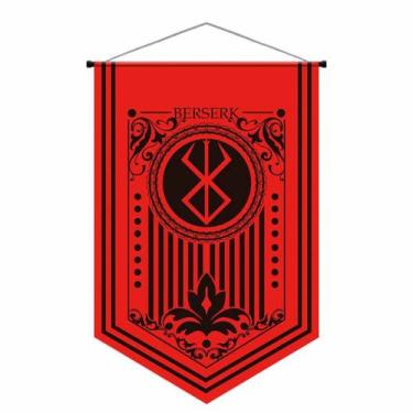 Imagem de Decoração de tapeçaria para pendurar na parede Berserks Anime 90x60cm 