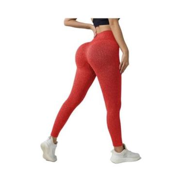 Imagem de Calças De Yoga Sem Costura Para Mulheres, Leggings Esportivas Com Cont