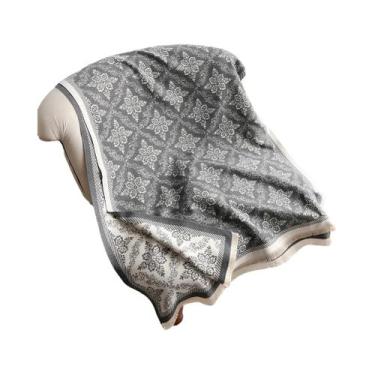 Imagem de Cachecol De Cashmere Estilo Étnico, Pashmina Macia E Quente, Xale Com 