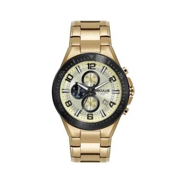 Imagem de Relógio Seculus Masculino Dourado Cronografo 44242gpsvha2-Masculino