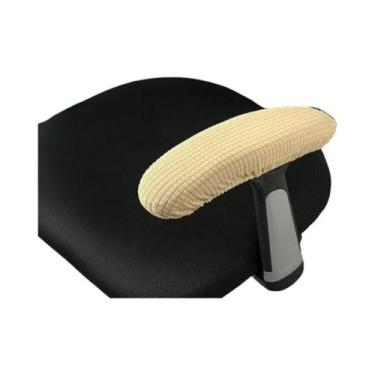 Imagem de Capas Laváveis para Apoio De Braço De Cadeira De Escritório, 2 Peças, 