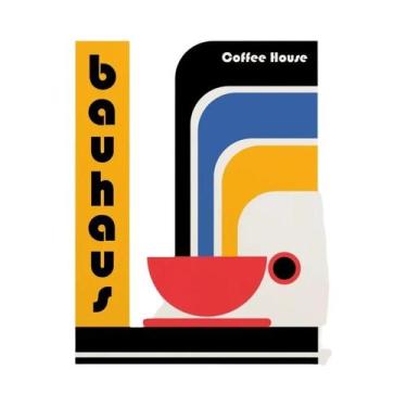 Imagem de Pôster De Arte Geométrica Bauhaus Do Meio Século Em Tela Para Decoraçã