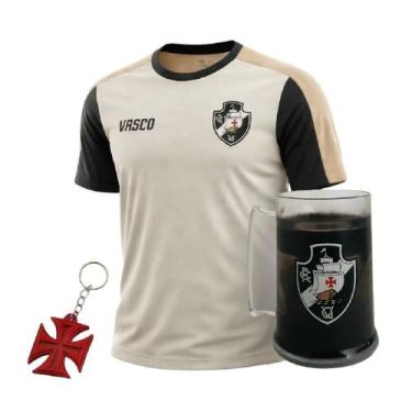 Imagem de Kit Vasco Da Gama Camisa Estouro Gold + Caneca + Chaveiro Borracha - M