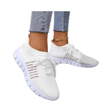 Imagem de Tênis Femininos De Verão Em Malha Respirável, Leves E Casuais, Confort