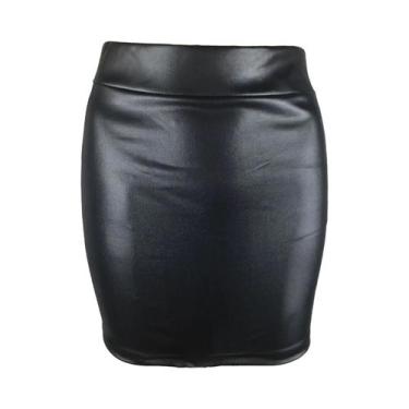 Imagem de Saias Mini De Cintura Alta Slim Fit Para Mulheres, Saia Lápis Vintage 