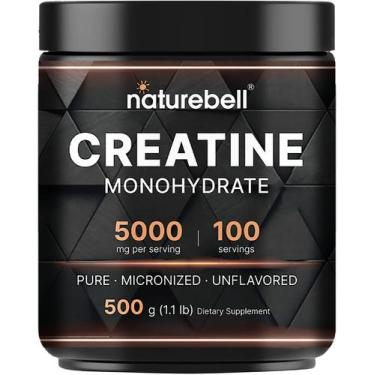 Imagem de Creatina monohidratada em pó NatureBell 500g 100 porções