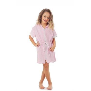 Imagem de Roupão Infantil Menina - Conforto E Carinho, Rosa, 10