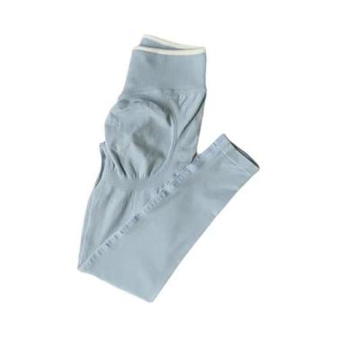 Imagem de Calças De Yoga Femininas De Cintura Alta Com Compressão Abdominal E Ef