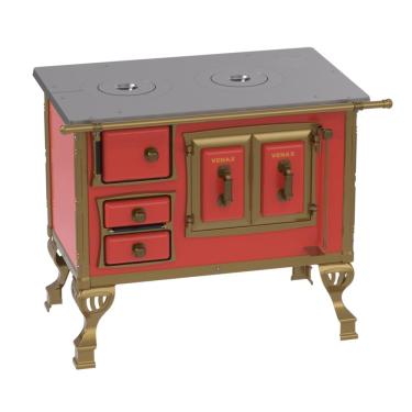 Imagem de Fogao a Lenha Venax n 1 Colonial Vermelho SD