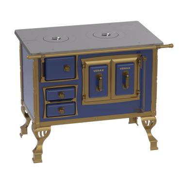 Imagem de Fogao a Lenha Venax n 1 Colonial Azul SD