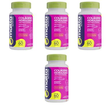 Imagem de Kit 4 Colágeno Hidrolisado Verisol 4x60 cápsulas Maltta-Unissex
