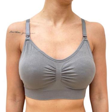 Imagem de Sutia Amamentação Reforçado Lingerie Roupa Maternidade Bojo - SOPHIA M