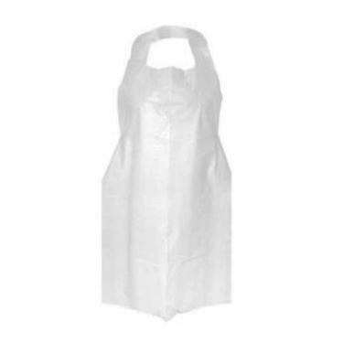 Imagem de Avental Descartável Modelo Padrão de Alta Qualidade para Proteção Contra Respingos e Sujeiras com Plástico Leitoso