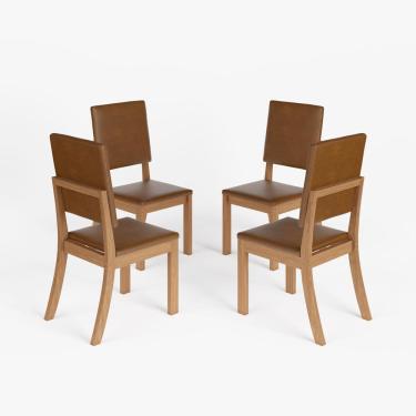 Imagem de Kit 4 Cadeiras Estofadas Para Mesa De Jantar Milla Plus S38 Nature Corano Caramelo - Henn