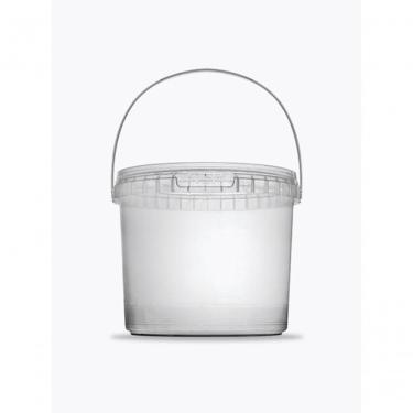 Imagem de Balde com Lacre 3 e 2 Litros para Armazenamento Doméstico em Plástico Uso Geral Prata Premium Colchões