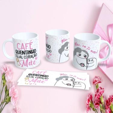 Imagem de Caneca Dia das Mães Flork 325ML Estampa 35 para Presente Criativo em Porcelana Branco Outras Marcas