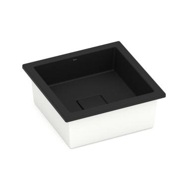 Imagem de Cuba Sobrepor e Embutir sem Mesa Terra T13 Matte Black