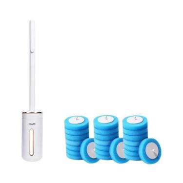 Imagem de Escova De Limpeza Descartável Para Vaso Sanitário De Parede Com Cabeça