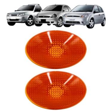 Imagem de 2 Pisca Lateral Ford Ka Courier Fiesta Ambar Paralama Seta - DSC
