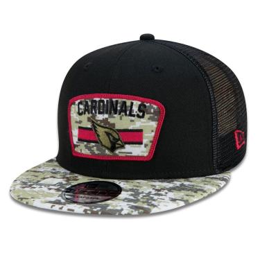 Imagem de Boné 9Fifty Trucker Arizona Cardinals Salute To Service NFL Snapback Aba Reta New Era M...