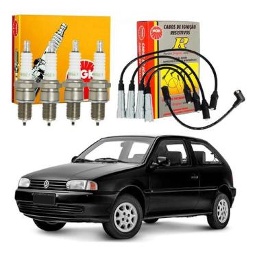 Imagem de Kit Vela Cabo Ngk Gol G2 1.6 1.8 Ap Gasolina 1990 A 1995