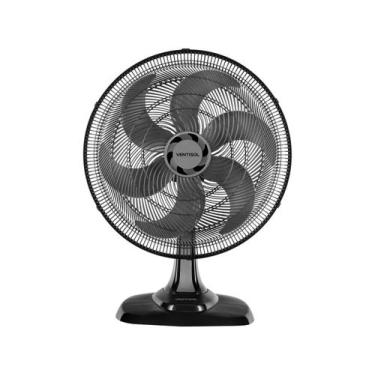 Imagem de Ventilador de Mesa Oscilante 50 CM Preto 6 Pás 135W VENTISOL, Preto e 