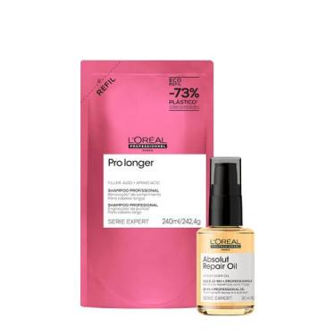 Imagem de Kit L'Oréal Professionnel Pro Longer Repair Shampoo Refil Oil 30 (2 pr