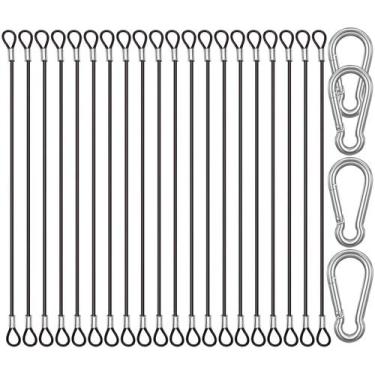 Imagem de Cordas de aço inoxidável de segurança CKANDAY 6 polegadas (15 cm) x20