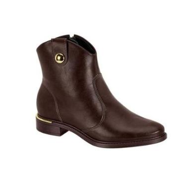 Imagem de Bota Coturno Feminina Vizzano Salto Baixo Cano Curto-Feminino