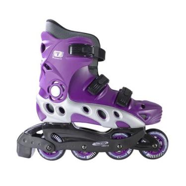 Imagem de Patins Inline Traxart Spectro Hardboot Iniciante Passeio  ABEC5  Freio