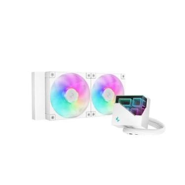 Imagem de Water Cooler Deepcool Lt240 Anti-leak ARGB 240mm Branco