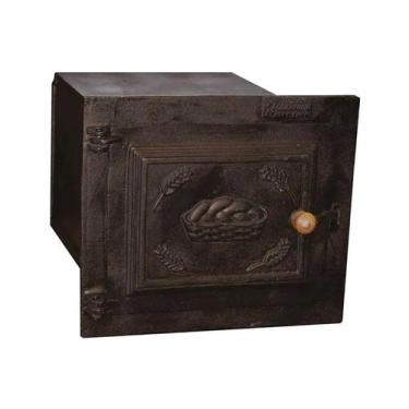 Imagem de Forno em Ferro Fogão a Lenha Médio Porta Ferro 50x42x35cm - UNICLÁUDIO