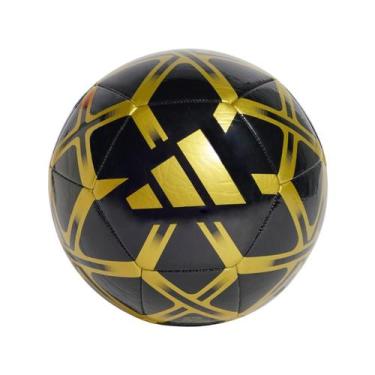 Imagem de Bola Futebol de Campo Adidas Starlancer Club, Preto, Dourado, 5