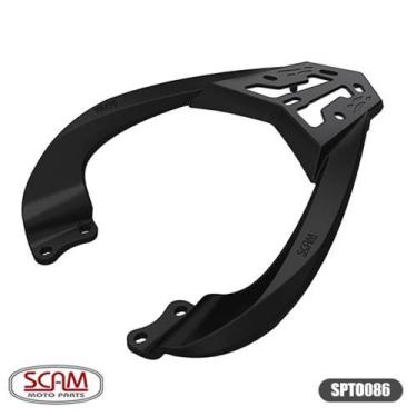 Imagem de Suporte Baú Yamaha Fazer 150 2014 Em Diante Liga Leve Scam, Preto