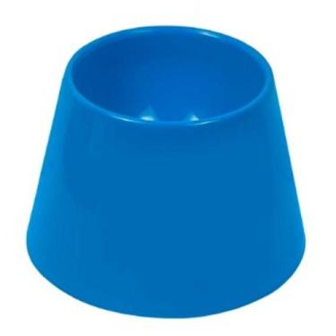 Imagem de Comedouro E Bebedouro Alto Cães Médio Grande Pet Games, Azul, P