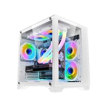 Imagem de Gabinete Gamer Mid Tower Branco 4fans C/ Controladora - BPC