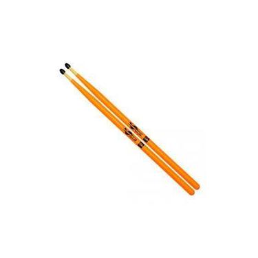 Imagem de Baqueta Spanking 7A PTA Nylon Laranja Luminosa