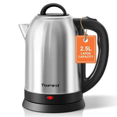 Imagem de Chaleira Elétrica TopWit 2,5 L em Aço Inoxidável 1200 W