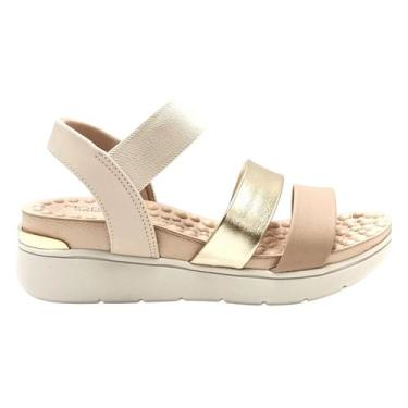 Imagem de Sandália Plataforma Feminino Modare 7151.119 Creme Bege - Modare Ultra