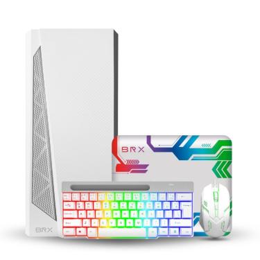 Imagem de Kit Gamer CB-G089W White Teclado Mouse Mousepad e Gabinete Phantom Vidro Temperado Bran...
