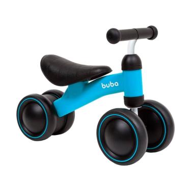 Imagem de Bicicleta de Equilíbrio Infantil com 4 Rodas para Crianças a Partir de 1 Ano Azul Buba