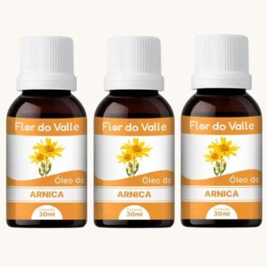 Imagem de Óleo Vegetal De arnica 30ml Flor Do Valle - Essencial, 3 Unidades