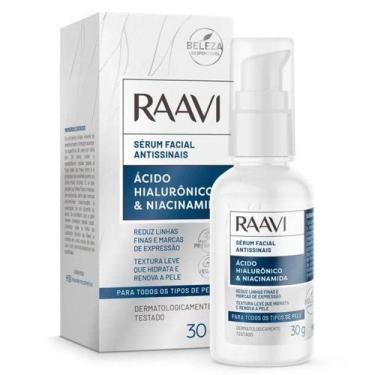 Imagem de RAAVI - Sérum Facial Antissinais Ácido Hialurônico e Niacinamida 30g