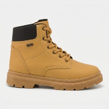Imagem de Coturno Klin London Infantil Mostarda, Ocre, Preto, 32