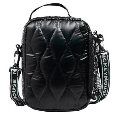 Imagem de Lancheira Escolar Mickey Teen Triple Puffer Preta 15094 - Xeryus
