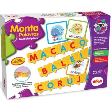 Imagem de Jogo Pedagógico Monta Palavras Multidiciplinar - Elka