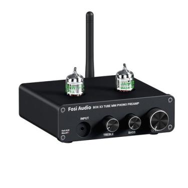 Imagem de Pré-amplificador de phono Fosi Audio BOX X3 Bluetooth 5.0 com válvulas
